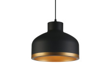 Стельовий світильник GOLDI 1,4090,AC220-240V,50/60Hz,1*E27, IP20,діаметр 30 CM, одинарний ,Чорний / Золотий