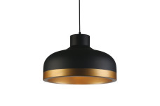 Стельовий світильник GOLDI 2 ,4113,AC220-240V,50/60Hz,1*E27, IP20,діаметр 42 CM, одинарний ,Чорний / Золотий