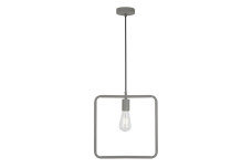 Стельовий світильник LIJA,2836, квадрат, AC220-240V,50/60Hz,1*E27, max.40W, r.29cmx10cm, одинарний Сірий