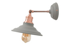 Настінний світильник LORET,7826,AC220-240V,50/60Hz,1*E27, max.40W, IP20, діаметр 20 cm, одинарний Сірий