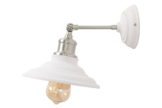 Настінний світильник LORET,7871,AC220-240V,50/60Hz,1*E27, max.40W, IP20,діаметр 20 cm, одинарний Білий