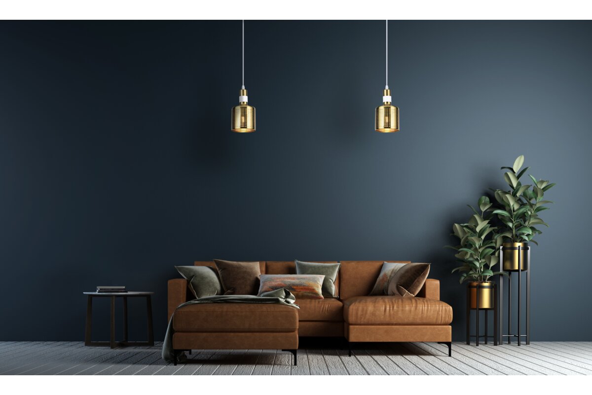 Стельовий світильник BELLIS 2,4666,AC220-240V,50/60Hz,1*E27, IP20,діаметр 12 CM, одинарний , Чорний / Золотий