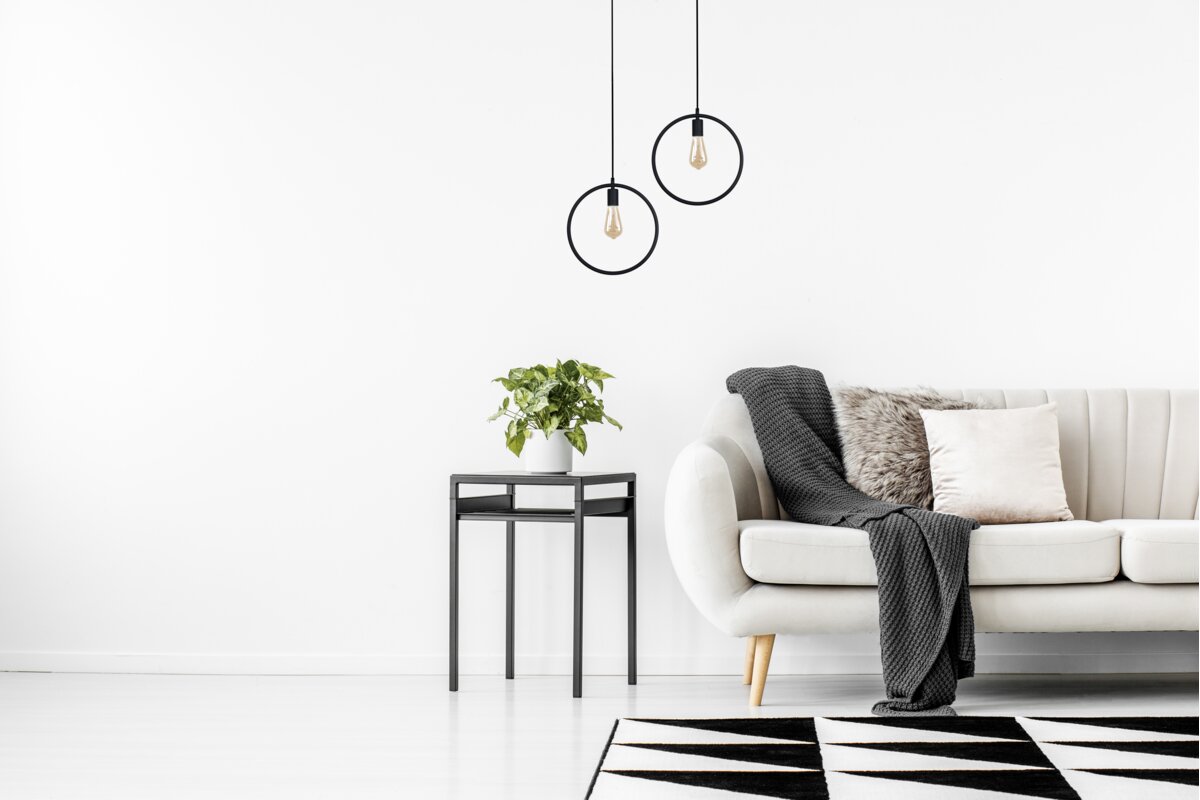 Стельовий світильник FIJA,2805,koło,AC220-240V,50/60Hz,1*E27, max.40W, IP20, діаметр 31,5cm, одинарний Чорний
