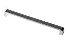 Ручка MONA C=256 мм, L=270 мм (ZnAL), колір хром/чорний