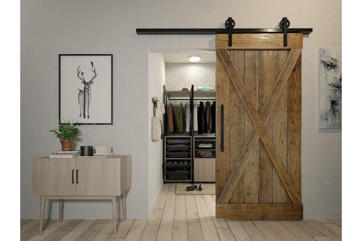 Розсувна система LOFT 200 см набір чорний матовий (10x35mm + 10x60mm)