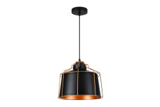 Стельовий світильник GOA ,3512, AC220-240V,50/60Hz,1*E27, IP20,діаметр 32 CM, одинарний , Чорний / Золотий