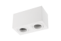 Стельовий світильник AVEIRO DUO, алюміній, 160x80x85mm, IP20, max 20W*2, квадрат, білий