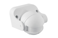 Датчик руху мікрохвильовий CM-1, макс. 1200 Вт, кут виявлення 180°, діапазон 1-8 м ± 1.5-3.5 м, IP44, бiлий