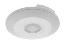 Датчик руху CR-3 MINI, макс. 2000 Вт, кут виявлення 360°, діапазон 6 м ± 2.2- 4 м, IP20, бiлий
