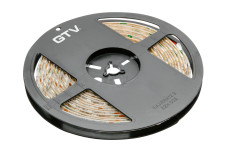 Світлодіодна стрічка 5050, DC12В, 300LED/5м, 14.4 Вт/м, 850 лм/м, 4000К, IP65, рулон 5 м