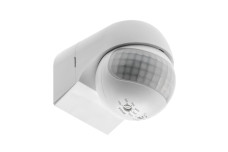 Датчик руху CR-13, макс. 800 Вт, кут виявлення 180°, діапазон 12 м ± 1.8- 2.5 м, IP44, бiлий