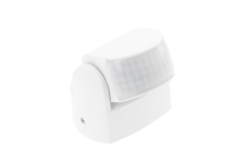 Датчик руху CR-9 MINI, макс. 1200 Вт, кут виявлення 180°/360°, діапазон 12 м, IP65, білий
