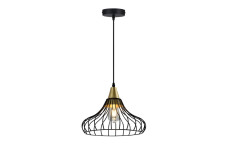 Стельовий світильник LOTTE,2622,AC220-240V,50/60Hz,1*E27, IP20,діаметр 33 CM, одинарний ,Чорний / Золотий