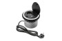 Меблева розетка CHARGER, Ø100 мм, 1хSHUKO, 2xUSB-A 2A, кабель 1.5 м, сірий