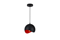 Стельовий світильник MAVIA , 1747,AC220-240V,50/60Hz,1*E27, IP20,діаметр 20 CM, одинарний , чорний / Червоний