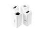 Меблева розетка CHARGER PLUS, Ø80 мм, 1хSHUKO, USB A+C, в комплекті три замінні модулі (USB-A, HDMI, RJ45), кабель 1,5 м, білий