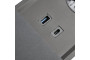 Меблева розетка PRESTINO, 2хSHUKO, USB A+C, HDMI, RJ45 кабель 1.5 м, чорний