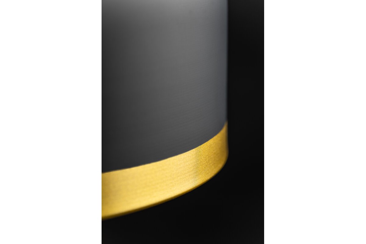 Стельовий світильник GOLDI 2 ,4113,AC220-240V,50/60Hz,1*E27, IP20,діаметр 42 CM, одинарний ,Чорний / Золотий