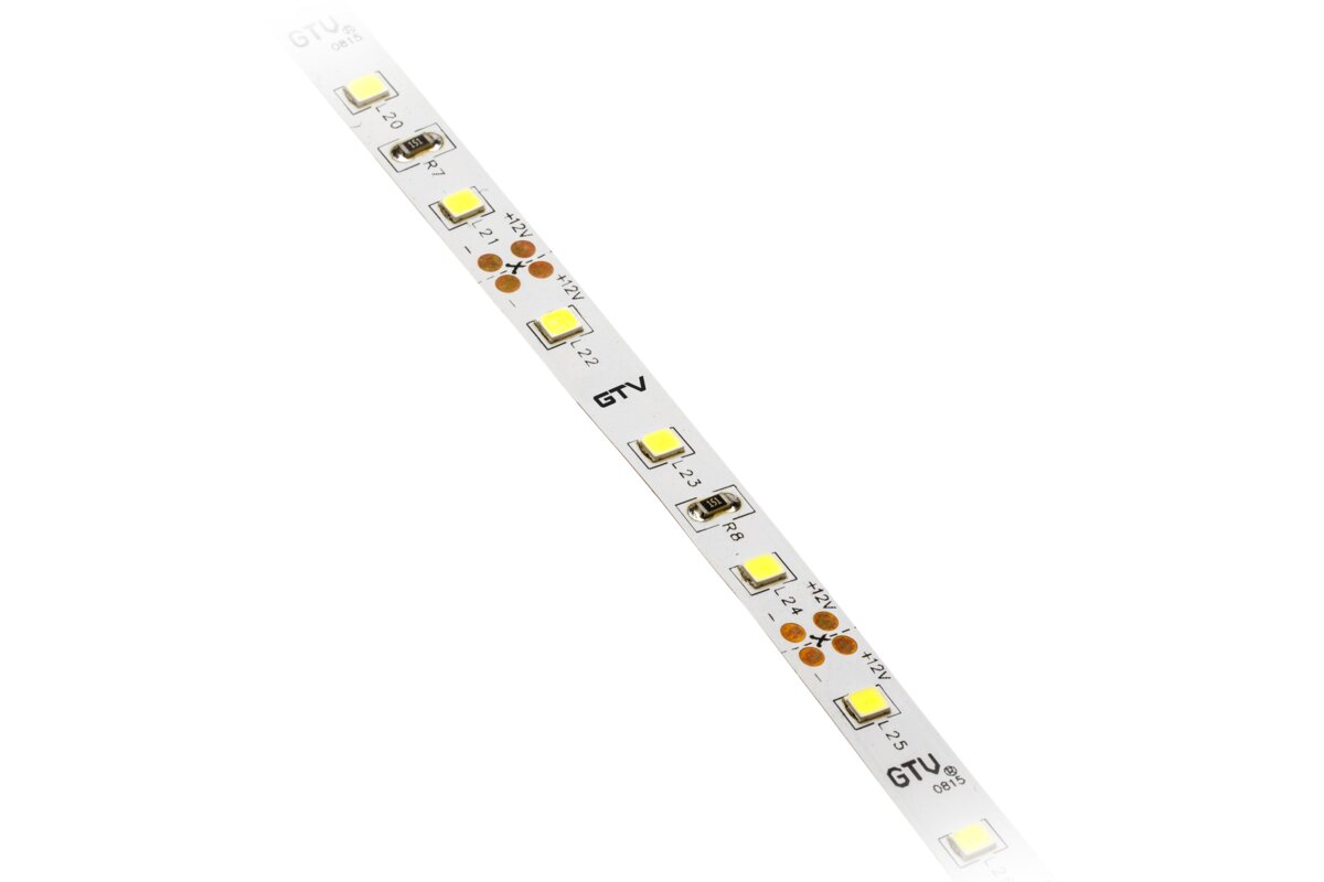 Світлодіодна стрічка 2835, DC12В, 300LED/5м, 6 Вт/м, 750 лм/м, 3200К, IP20, рулон 5 м