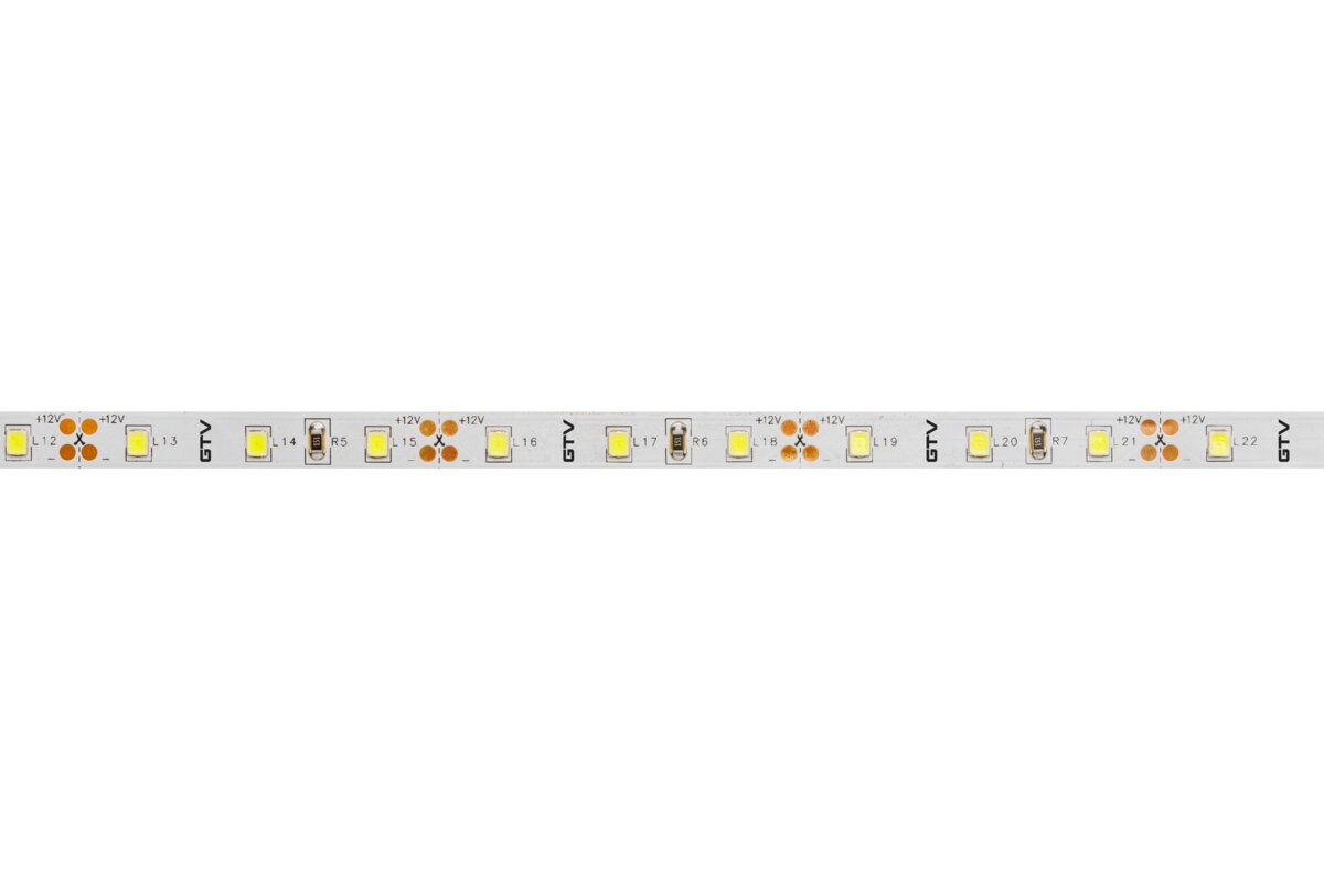 Світлодіодна стрічка 2835, DC12В, 300LED/5м, 6 Вт/м, 750 лм/м, 3200К, IP20, рулон 5 м