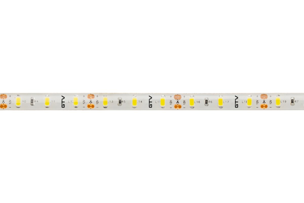 Світлодіодна стрічка 5630, DC12В, 300LED/5м, 16 Вт/м, 1700 лм/м, 3200К, IP65, рулон 5 м