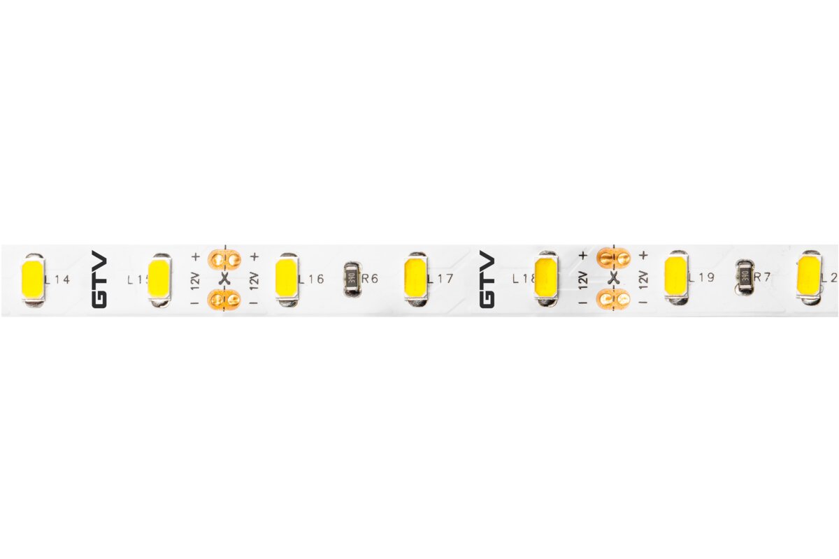 Світлодіодна стрічка 5630, DC12В, 300LED/5м, 16 Вт/м, 1750 лм/м, 3200К, IP20, рулон 5 м