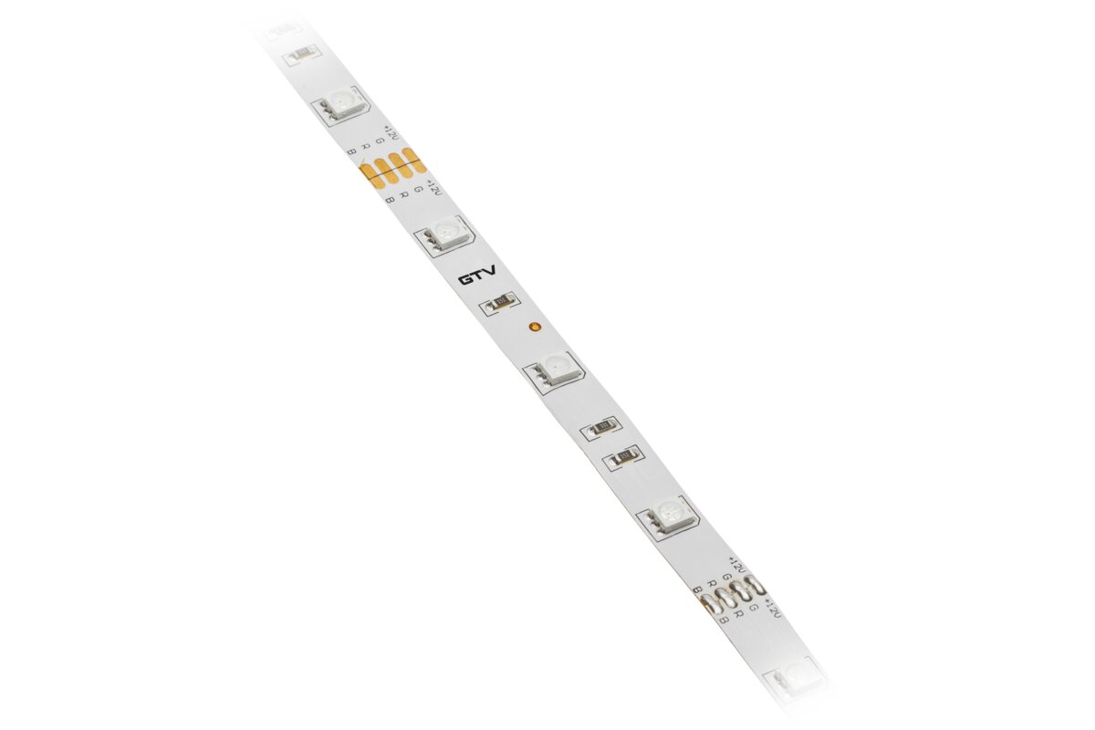 Світлодіодна стрічка RGB 5050, DC12В, 150LED/5м, 7.2 Вт/м, IP20, рулон 5 м