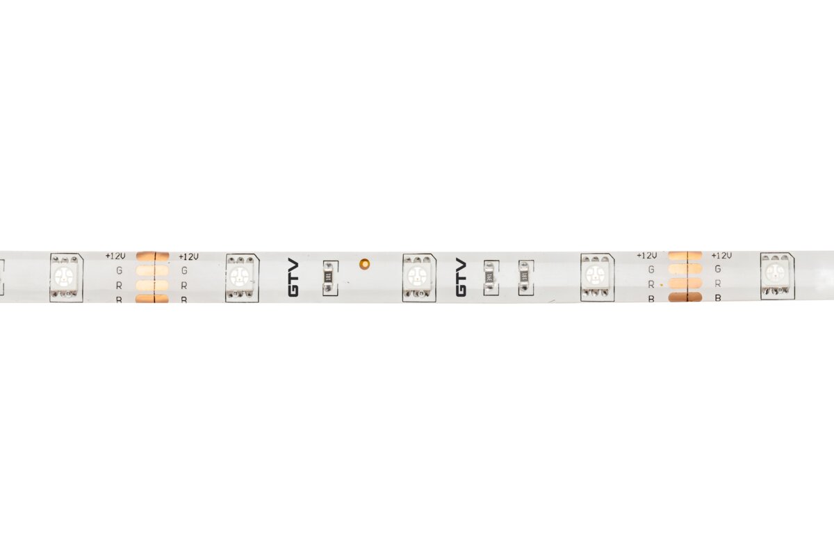 Світлодіодна стрічка RGB 5050, DC12В, 150LED/5м, 7.2 Вт/м, IP65, рулон 5 м