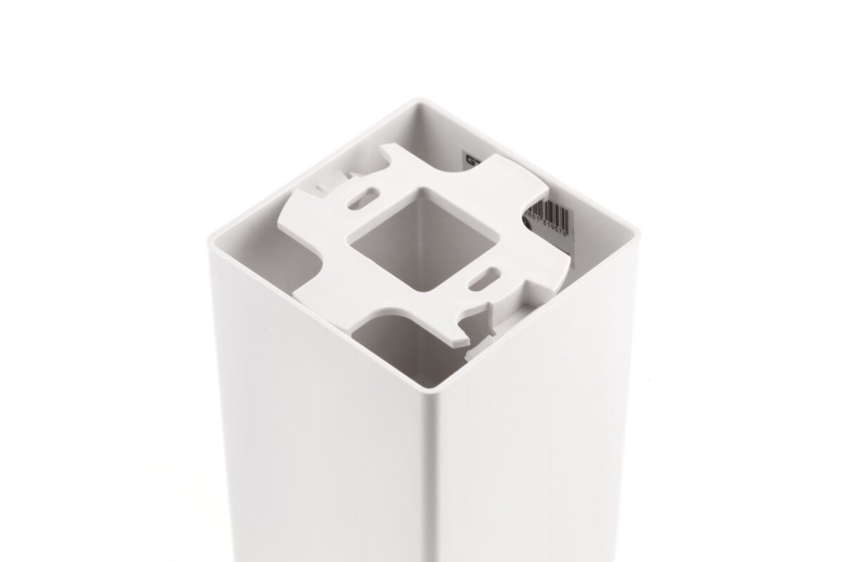 Корпус світильника стельового RESTO, макс. 10 Вт (LED ONLY), 80х80×125 мм, IP20, PC, бiлий