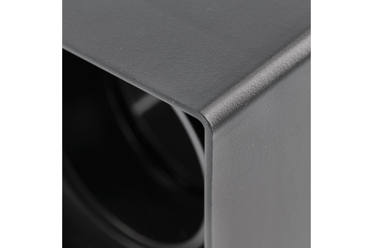 Корпус світильника стельового RESTO, макс. 10 Вт (LED ONLY), 80х80×125 мм, IP20, PC, чорний