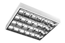 G-TECH Світильник RASTRO 60, 4×60 T8 LED (одностороннє підключення), G13, AC220-240В, IP20, накладний, білий