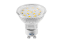 Світлодіодна лампочка, SMD 2835, тепла біла, GU10, 4W, 230V, кут розсіювання 120*, 320 lm, 43 mA