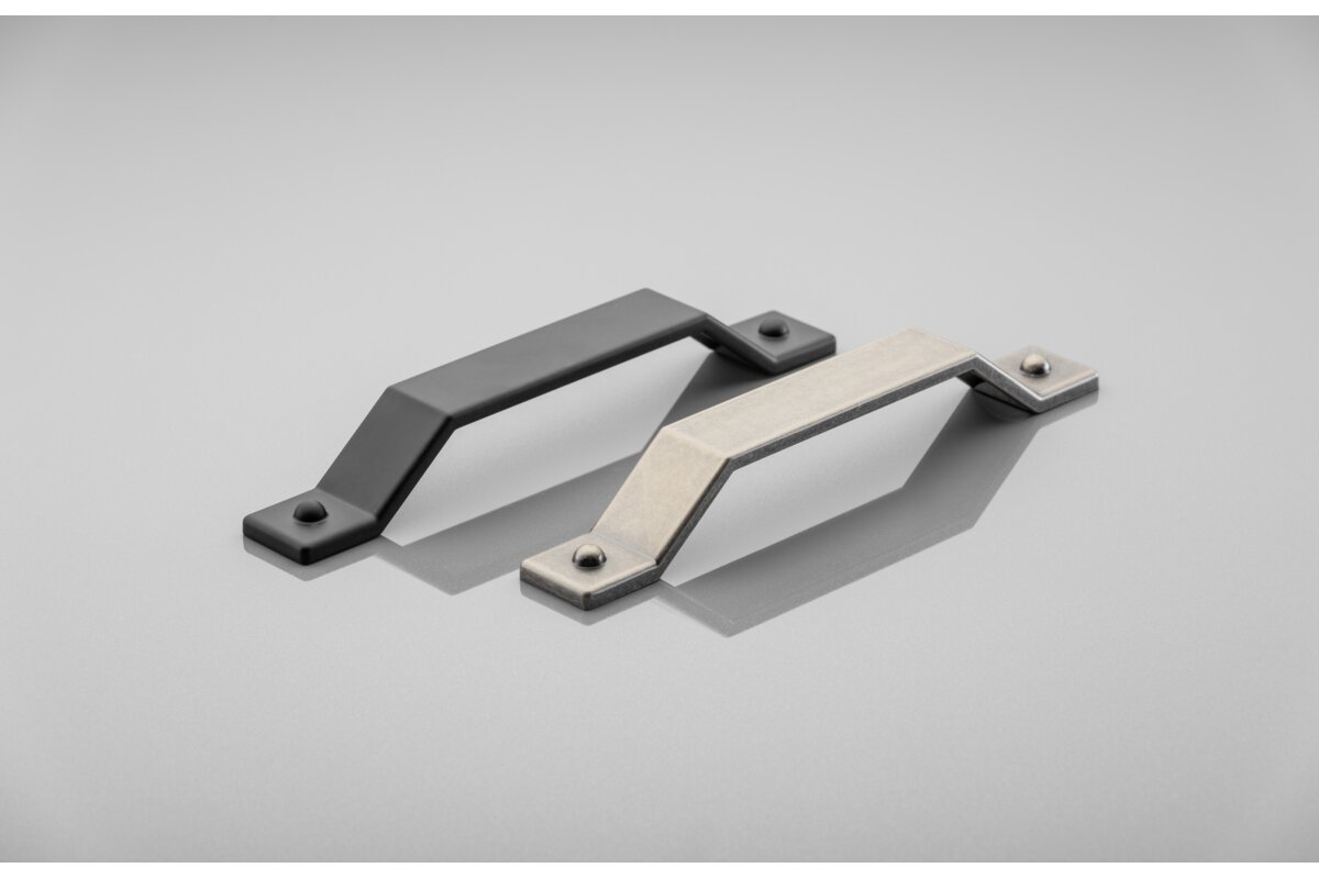 Ручка Zamak STEP C = 160 мм, антикварне срібло