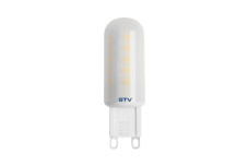 Світлодіодна лампочка SMD 2835, пластик, тепла біла, G9, 4W, AC 230V, кут розсіювання 360*, 300 lm, 43 mA