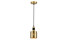 Стельовий світильник BELLIS 2,4666,AC220-240V,50/60Hz,1*E27, IP20,діаметр 12 CM, одинарний , Чорний / Золотий