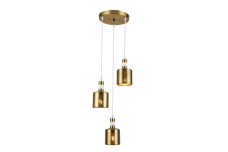 Стельовий світильник BELLIS 3P,4611, AC220-240V,50/60Hz,1*E27, IP20,діаметр 32 CM,потрійний, Білий/ золотий