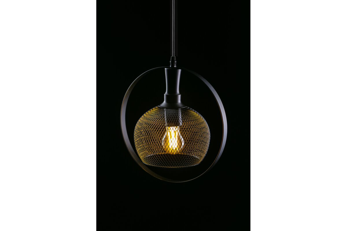 Стельовий світильник XALIS 1, 7214,AC220-240V,50/60Hz,1*E27, IP20,діаметр 30 CM, одинарний ,Чорний