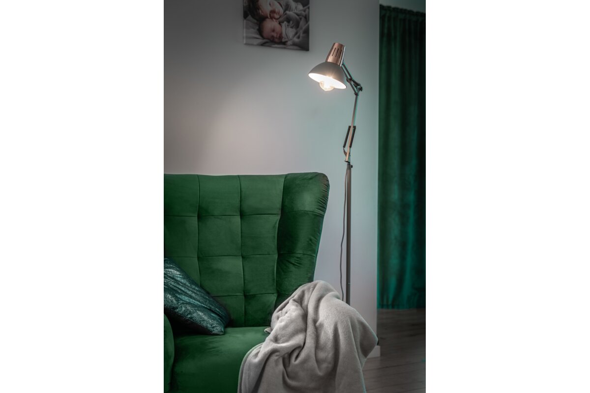Підлогова лампа ARTEMIA F,2300,AC220-240V,50/60Hz,1*E27, max.40W, IP20,діаметр 16,3cm, одинарний Сірий