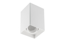 Корпус світильника стельового RESTO, макс. 10 Вт (LED ONLY), 80х80×125 мм, IP20, PC, бiлий