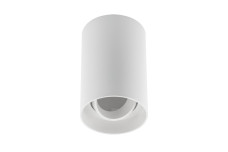 Корпус світильника стельового RESTO, макс. 10 Вт (LED ONLY), Ø80×125 мм, IP20, PC, бiлий