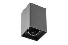 Корпус світильника стельового RESTO, макс. 10 Вт (LED ONLY), 80х80×125 мм, IP20, PC, чорний