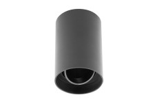 Корпус світильника стельового RESTO, макс. 10 Вт (LED ONLY), Ø80×125 мм, IP20, PC, чорний