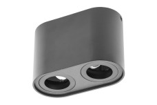 Світильник стельовий SENSO DUO, GU10, 83x165x110 мм, IP20, макс. 50 Вт, чорний