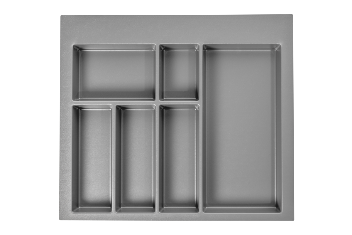 Вставка GTV AXISPACE, для шухляди 600, розміри 520×422 мм, антрацит