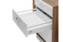 MODERN BOX (квадратна система рейлінгів) 250 мм, середній, 40 кг, колір білий