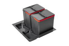Контейнери для сегрегації AxiSpace, шириною ящика 600 мм, 2X15L
