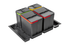 Контейнери для сегрегації AxiSpace, шириною ящика 800 мм, 2X15L, 2X7L