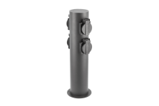 Стовпчик садовий CORTA, IP54, 4*розетки Schucko, макс. 3500W, стовпчик 360 мм, графіт