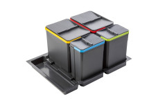 Контейнери для сегрегації AxiSpace, шириною ящика 700 мм, 2X15L, 2X7L