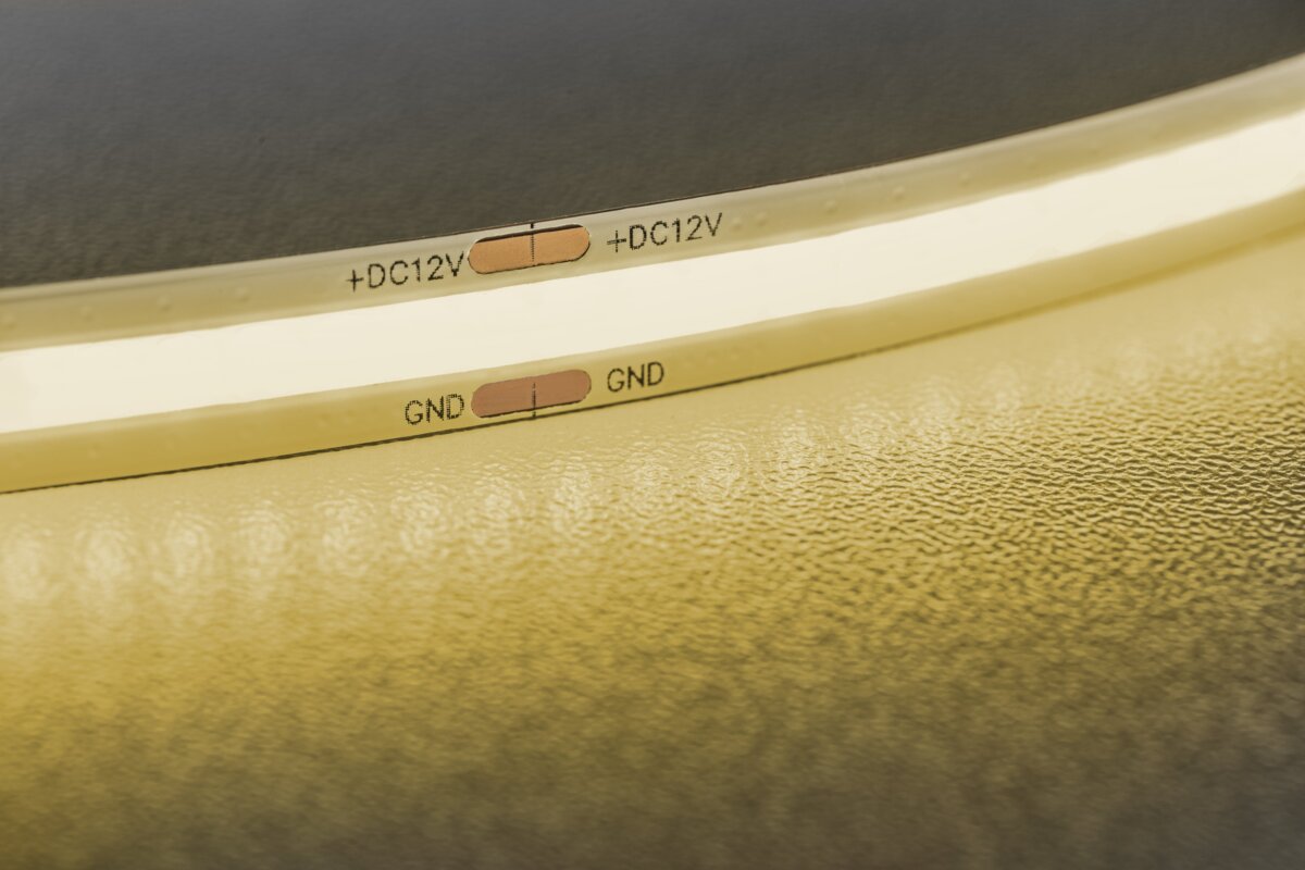 Світлодіодна стрічка COB, DC12В, 480LED/м, 11 Вт/м, 750 лм/м, 2700К, IP20, рулон 5 м